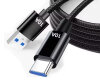 USB Data Cable, Type-A to Type C, 120W 1m, Black